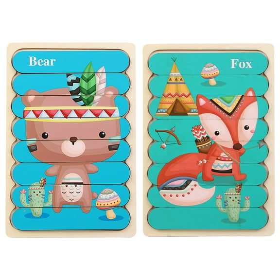 STPToys Puzzles Toys for Ages 3-6,Wooden Puzzle Educational Puzzle Boards Toys Birthday Gifts for 4 5 6 7 8 Years Old