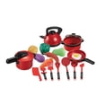 thumbnail image 1 of STPToys Realistic Kitchen Utensil Set,Red Pretend Cooking Kit with Cutting Fruits and Vegetables, Interactive Games for Party Favors, Birthday Gifts, 1 of 7
