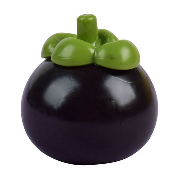 STPToys Realistic Mangosteen Stress Relief Gadget, Slow Recovery Fruit Shaped Decompression Accessory, Perfect For Birthday Gifts, Holiday Giveaways And Daily Reward Supplies