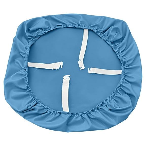 STPToys Seat Covers for Dining Chairs,Waterproof PU Leather Stretch Dining Room Chair Seat Covers,Kitchen Chair Seat Covers Protectors - Blue