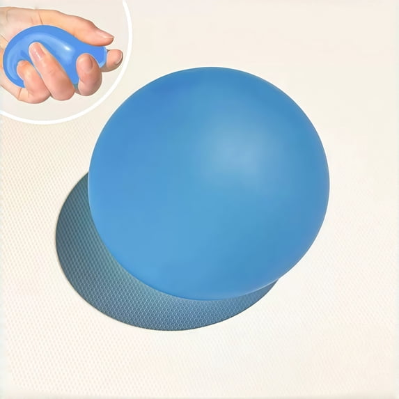 STPToys Solid Matte Round Slow Rebound Squeeze Gadget,Blue Soft Pressure Reducing Accessory Suitable For Birthday Gifts, Party Favors And General Reward Presents