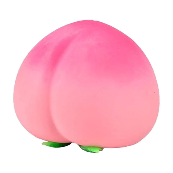 STPToys Stress Relief Peach Pink Stress Relief Balls Peach Shaped Soft Flexible Fidget Balls Classroom Gift