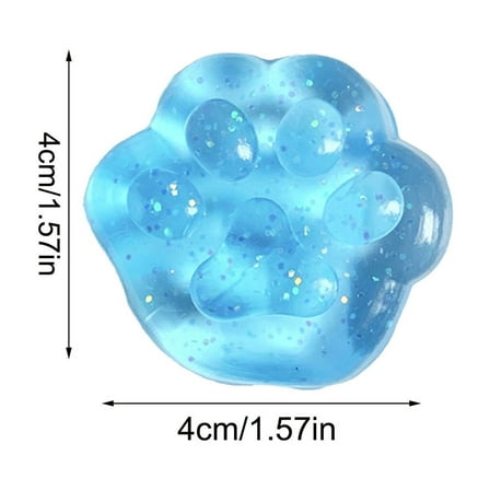 STPToys Taba Cat Paw Squishy Toys for 3+ Years Old,Cat Squishies Stress Balls for Adults Fidget Sensory Toys for Stress Relief Birthday Christmas Gifts - Blue