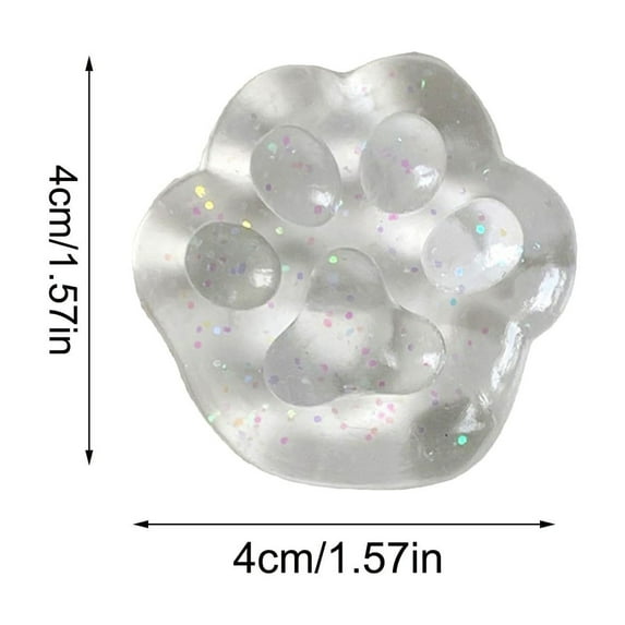 STPToys Taba Cat Paw Squishy Toys for 3+ Years Old,Cat Squishies Stress Balls for Adults Fidget Sensory Toys for Stress Relief Birthday Christmas Gifts - Gray