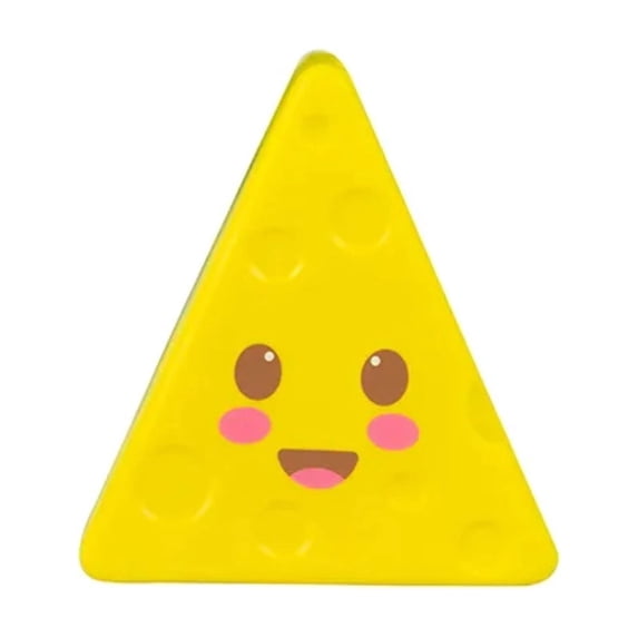 STPToys Triangular Cheese Stress Relief Gadget, 1Pcs Soft Stretchy Portable Desk Decor for Tension Relief, Suitable for Party Favors, Birthday Gifts, Classroom Rewards