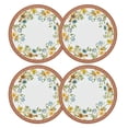 thumbnail image 1 of STPgoods Fleurs des Prairies Bone China Dinner Plate Set Service for 4 Floral Serving Plates for Salad 10.5" (27 cm), 1 of 10