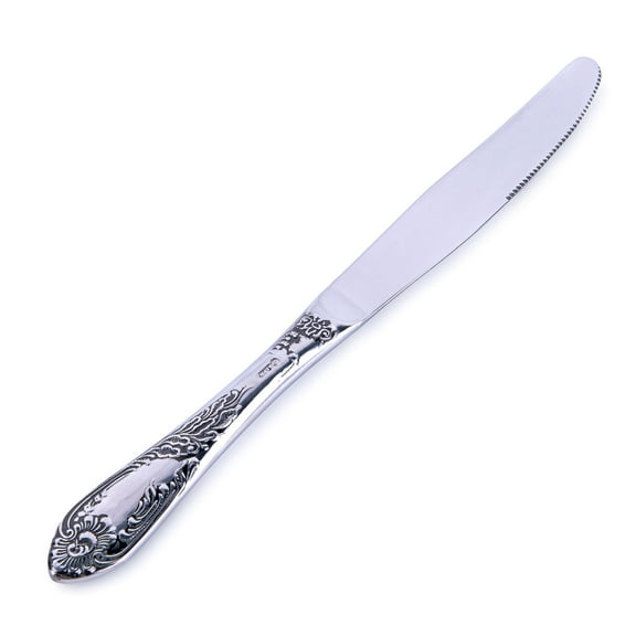 STPgoods Imperial Vintage Style Dinner Knife 10.4" Stainless Steel Table Knife Silverware Knife Stainless Steel Dinner Knife Butter Knife Cutlery Knife for Home & Kitchen, 1 Piece, Silver