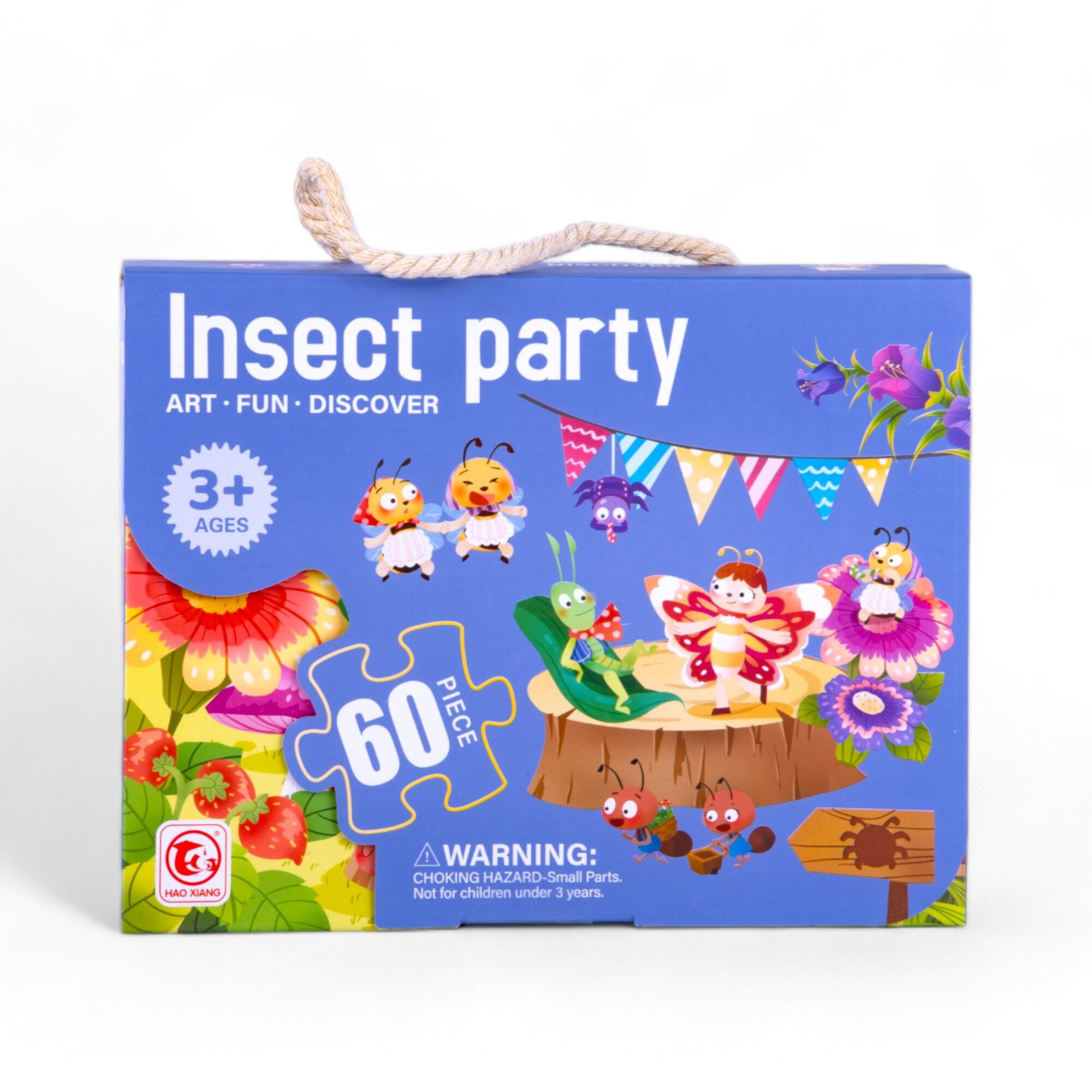 STPgoods Insect Party 60-Piece Jigsaw Puzzle for Kids Ages 3-6 Kids ...