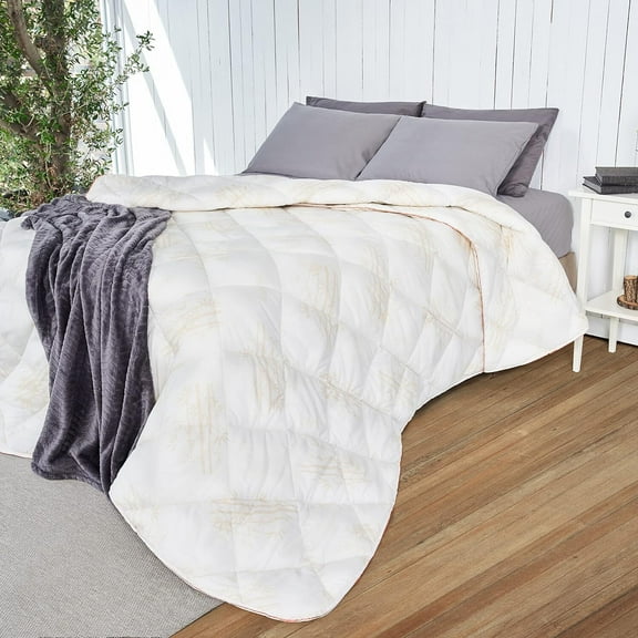 STPgoods King Bamboo Viscose Comforter All-Season Cotton Comforter Box Stitched Comforter
