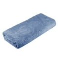 thumbnail image 1 of STPgoods Ornament Jacquard Cotton Terry Blanket 81 x 63'' Throw Blanket for Couch Sofa or Bed, Blue, 1 of 7
