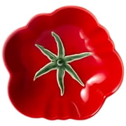 STPgoods Tomato Ceramic Salad Bowl 16.9 fl oz 500 ml Decorative Serving Bowl for Kitchen, Red