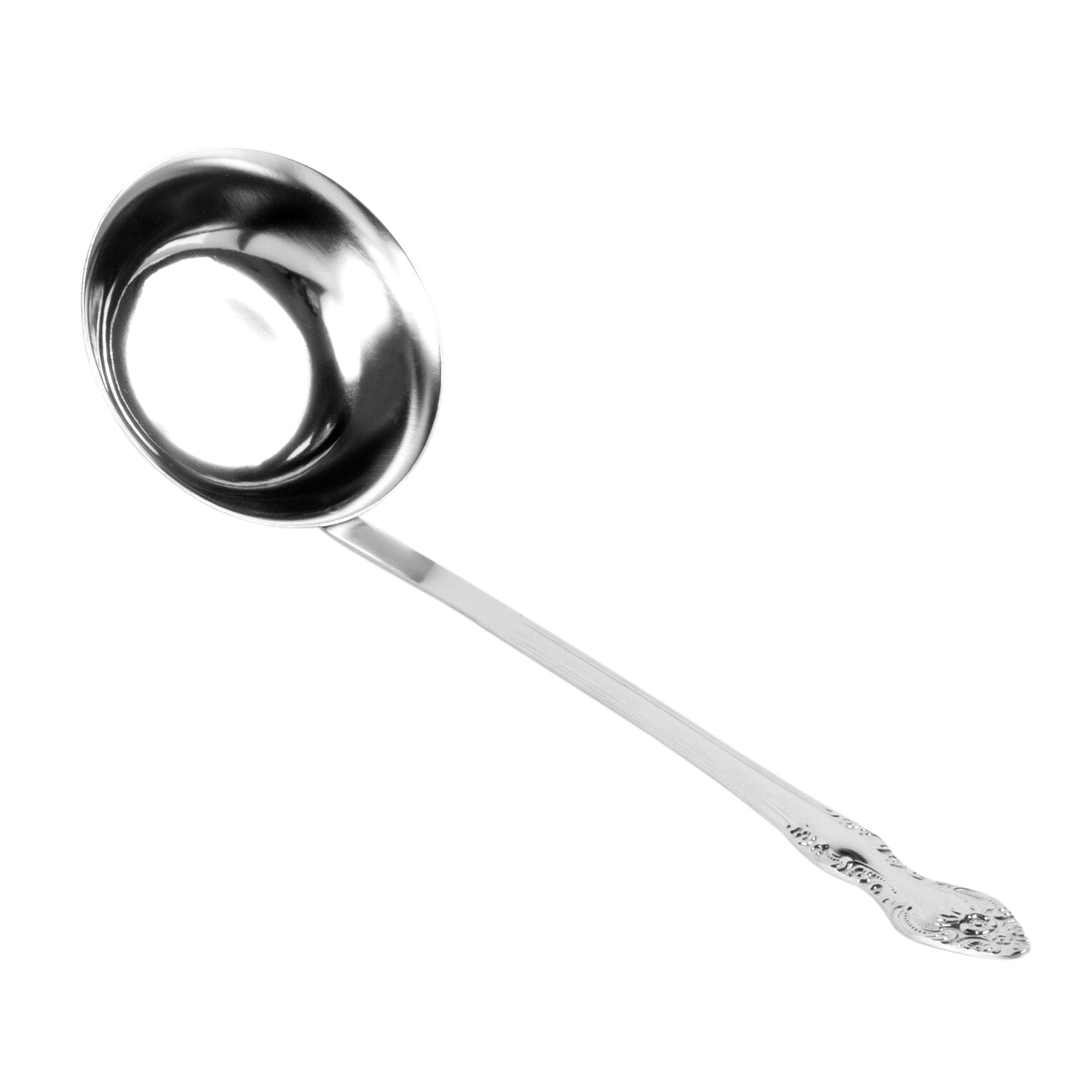 STPgoods Troika Stainless Steel Soup Ladle 12.2 Stainless Steel Serving Ladle 3.9 fl oz Soup Spoon Soup Serving Spoon Kitchen Cooking Utensil, 1 Piece, Silver