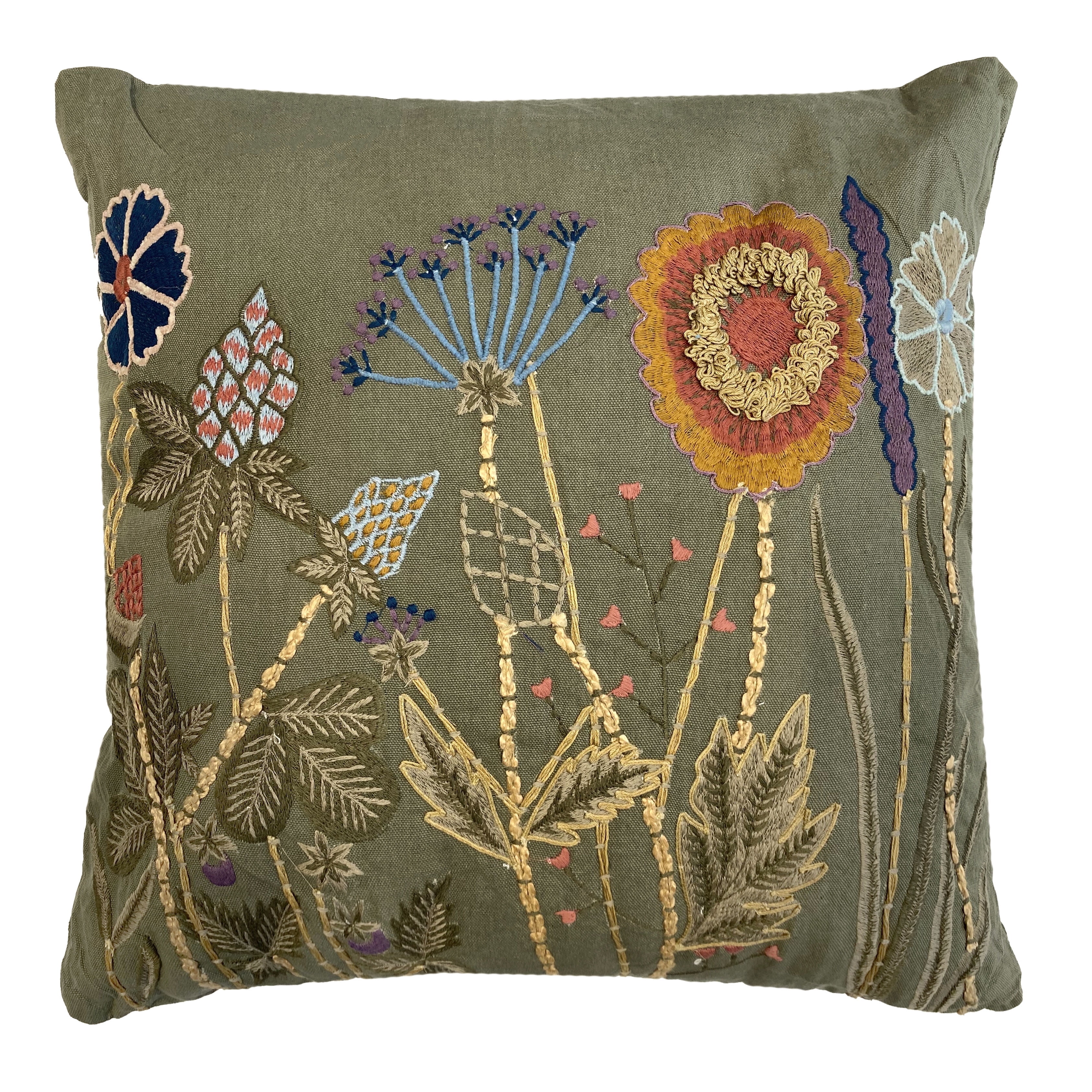 STPGoods Wild Flowers Decorative Pillow