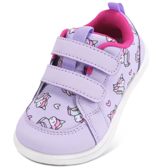 STQ KIDS Toddler Wide Toe Box Barefoot Shoes Girls Zero Drop Purple Size T6