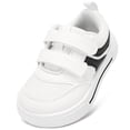 thumbnail image 1 of STQ KIDS Toddler Wide Toe Box Sneakers Classic Boys Girls Shoes | Non Slip,Lightweight,Walking,School,Zero Drop,Retro White T6, 1 of 8