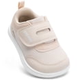 thumbnail image 1 of TEAHOO X STQ Toddler Wide Toe Box Shoes:Girls Barefoot Shoes,Baby First Walking Shoes Canvas Casual Preschool Flat Comfort Non Slip Lightweight Outdoor Beige Glitter Toddler Size 10, 1 of 8