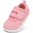 thumbnail image 1 of STQ Toddler Wide Toe Box Shoes:Girls Barefoot Shoes,Baby First Walking Shoes Canvas Casual Preschool Flat Non Slip Comfortable Lightweight Outdoor Pink Glitter Toddler Size 7, 1 of 7
