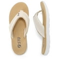 thumbnail image 1 of STQ Women‘s Flip-flop Non Slip Comfortable Yoga-Mat Thong Sandals for Outdoor Beige Brown 6 US, 1 of 6