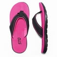 thumbnail image 1 of STQ Women‘s Flip-flop Non Slip Comfortable Yoga-Mat Thong Sandals for Outdoor Black Rose 8 US, 1 of 7
