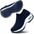 thumbnail image 1 of STQ Women's Walking Shoes Slip on Breathable Sneakers Navy US 5.5, 1 of 8