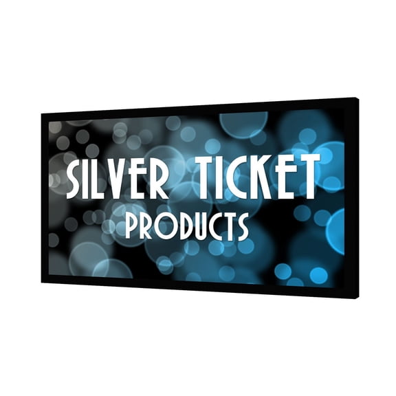 STR-169120-G Silver Ticket, 120" Diagonal, 16:9 Cinema Format, 4K Ultra HD Ready, HDTV (6 Piece Fixed Frame) Projector Screen, Grey Material