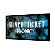 STR-169135-G Silver Ticket, 135 Diagonal, 169 Cinema Format, 4K Ultra HD Ready, HDTV 6 Piece Fixed Frame Projector Screen, Grey Material