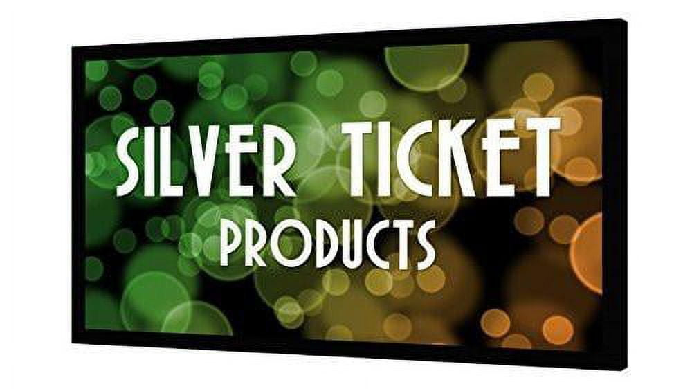 150" Black Velvet Fixed Frame Projector Screen with White Material