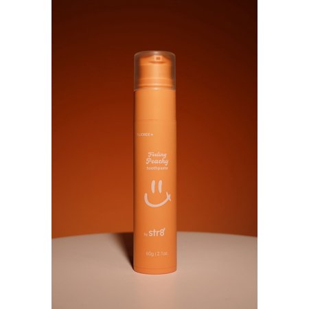 STR8 Feeling Peachy Flavored Toothpaste + Mint & Fluoride
