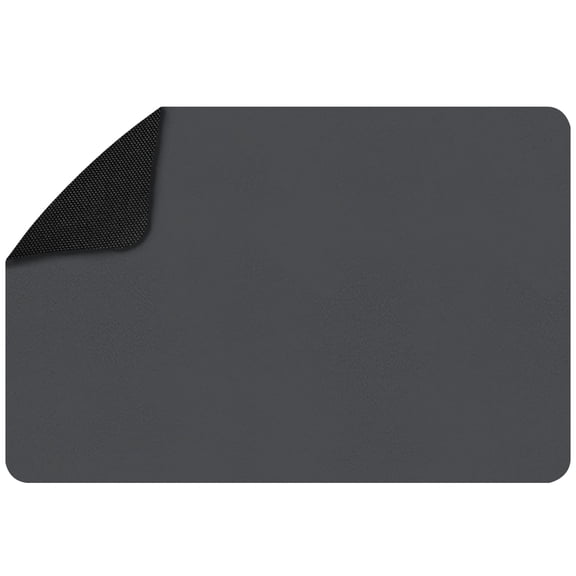 STRABELLA: Dish Drying Mat - 24x16", Dark Gray - Super Water Absorbent, Quick Dry Foam, Multi-Purpose, Kitchen Countertops, Non-Slip, Machine Washable