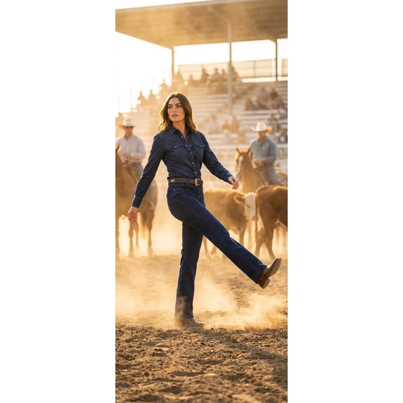 Angel Premium Women's Straight-Leg High-Rise Relax-Fit Jeans