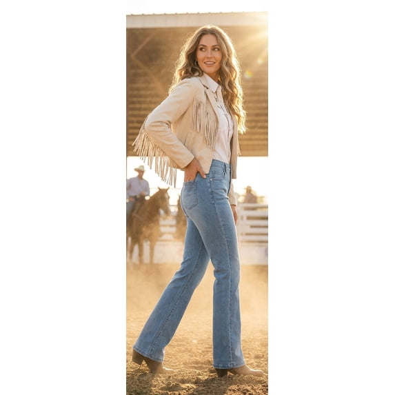 Angel Premium Women's Straight-Leg High-Rise Relax-Fit Jeans