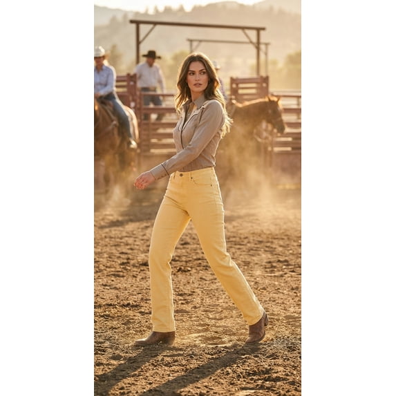 Angel Premium Women's Straight-Leg High-Rise Relax-Fit Jeans