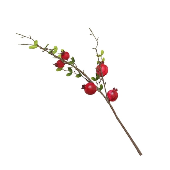 STRANDCHIC Vivid Red Artificial Pomegranate Decoration for Home, Garden, Indoor and Outdoor Use