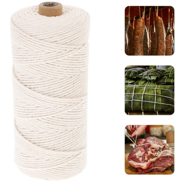 STRANDCHIC Beige Cotton Cooking String 1 Roll Kitchen Twine for Roasting Meat, Baking, Grilling and Food Preparation