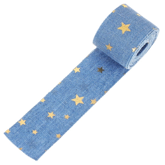 STRANDCHIC Crafted Star Pattern Ribbon Sky Blue for Wedding Invitations Package and DIY Accessories