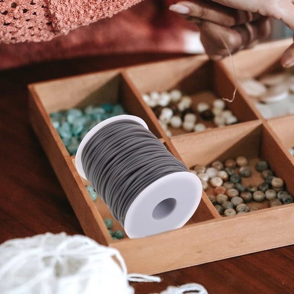 STRANDCHIC Jewelry Making Cord PVC Dark Grey 1 Roll