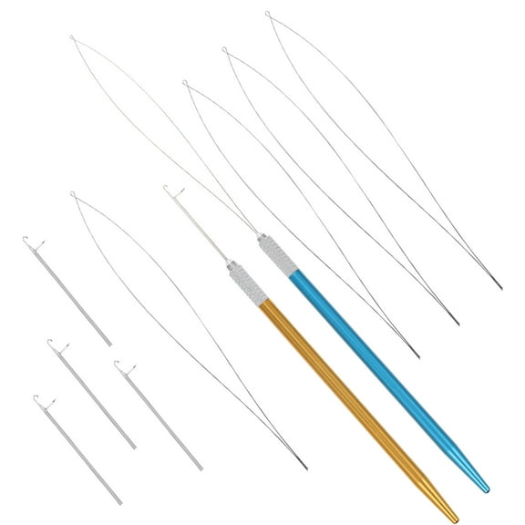 STRANDCHIC 1 Set Crochet Hooks For Hair Extensions Loop Needle Bead Tool For Dreadlocks And Braiding For Salon Home Use