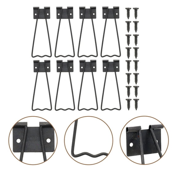 STRANDCHIC Iron Easel Back Stand Black Stable Support for Photo Frames 1Set