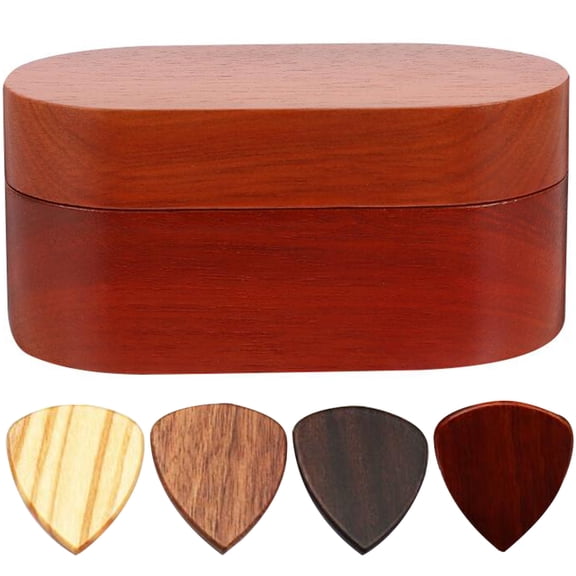 STRANDCHIC Guitar Picks Holder Set with Rectangular Design, Plastic, Assorted Colors for Pick and Storage