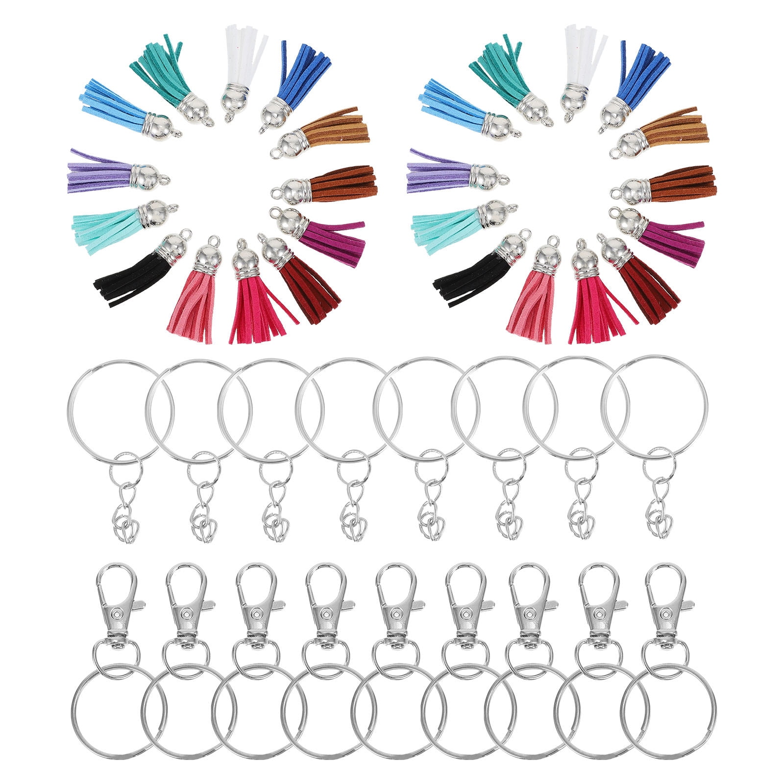 STRANDCHIC 1 Set Key Chain DIY Supply Assorted Color Stainless Steel ...