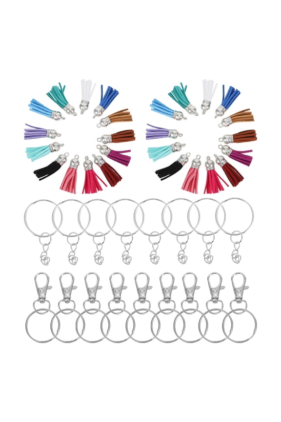 1 Set Key Chain DIY Supply Assorted Color Stainless Steel DIY Craft Enthusiasts