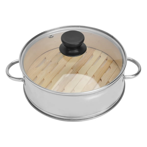 STRANDCHIC Stainless Steel Food Steamer Set with Handle, Cooking Steaming Tray for Kitchen Use