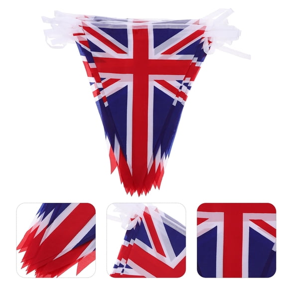 STRANDCHIC UK Festival Hanging Banner Set, Multi-Color Polyester Decorative Flag for Events and Parties