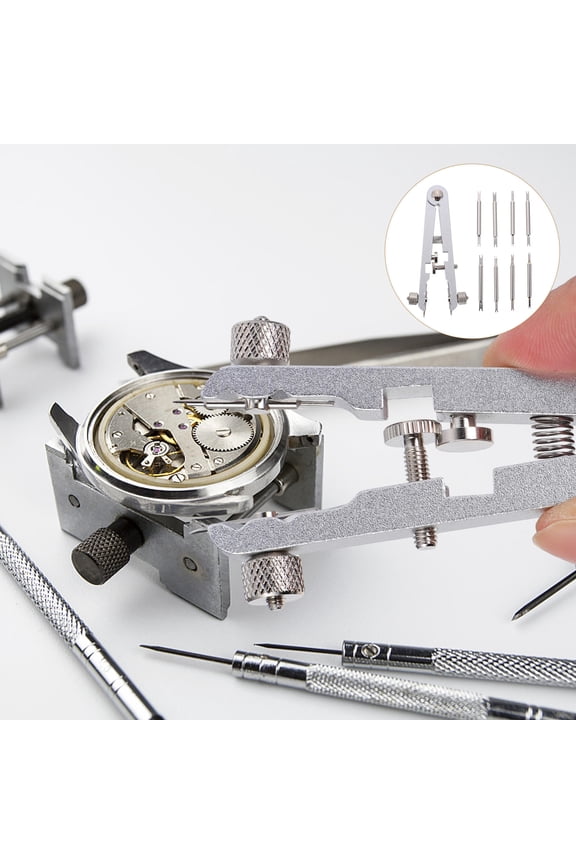 1Set Portable Watch Bracelet Remover Tool with Alloy Steel Spring Bar Plier for Band Adjustment