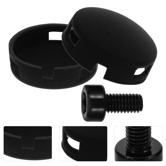 STRANDCHIC Doorbell Button Replacement Kit, Round Shape, Plastic, Easy Install, 1 Set for Doorbell Repair