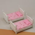 thumbnail image 1 of STRANDCHIC Doll House Furniture Plastic Bed Double- Bed 1 Set, 1 of 8
