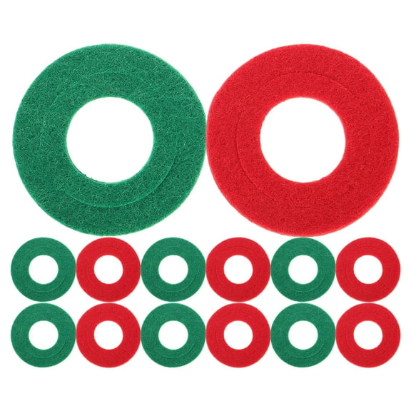 STRANDCHIC 10Pairs Durable Fiber Battery Terminal Washers Protector Felt Pads Red Green for Car Battery