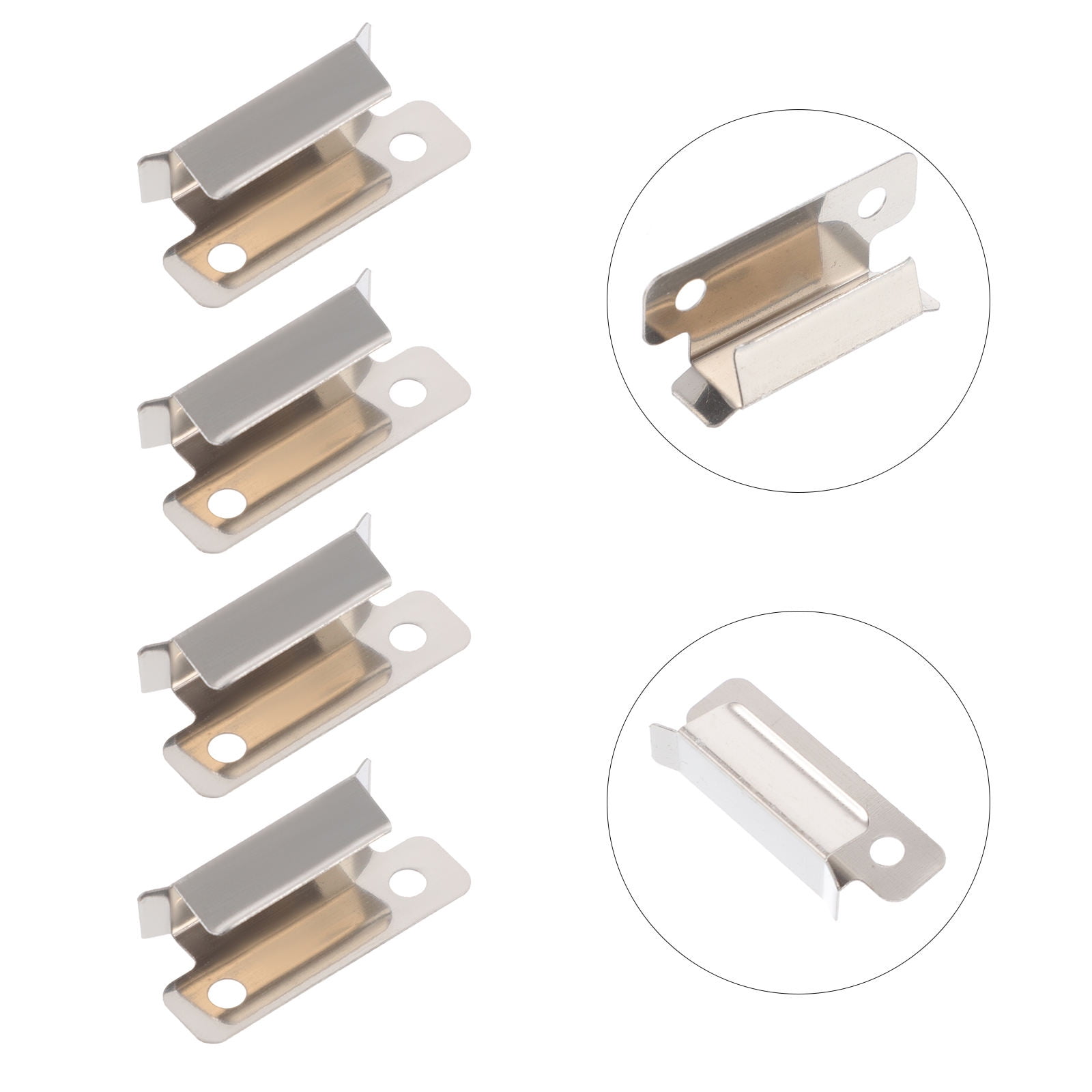STRANDCHIC 10 Pcs Glass Platform Clamps Stainless Steel Fixing Clamps ...