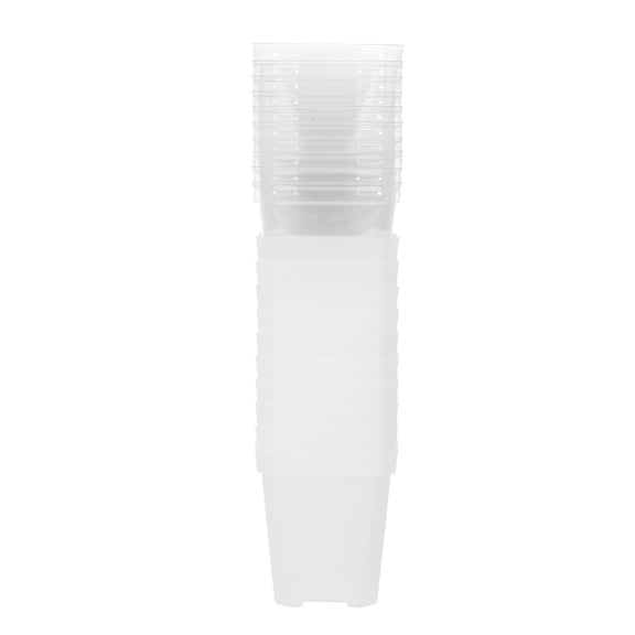 STRANDCHIC 10- Grow Trays White Plastic Plant Containers for Gardening and Plant Propagation