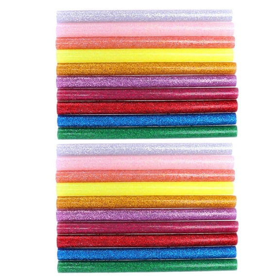 STRANDCHIC Shinning Hot Melt Glue Sticks Multi for Art and Repairs 100Pcs